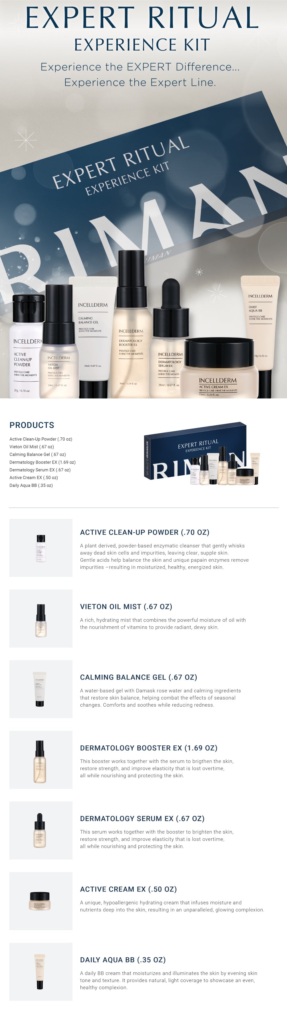 Expert RIMAN Ritual Experience Kit | Trial Sample Pack | Incellerm