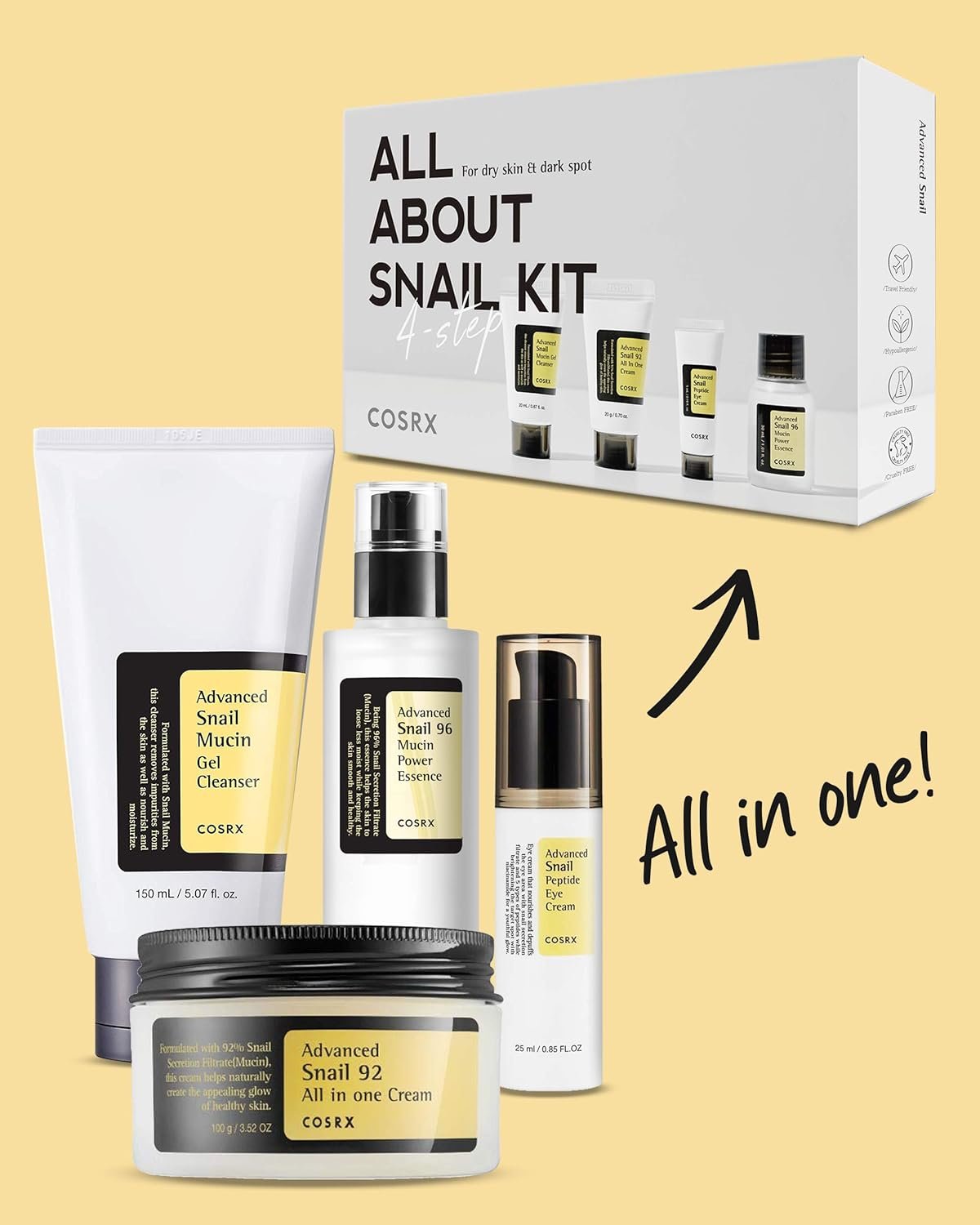 Cosrx - All About Snail Trial Kit - Korean shop
