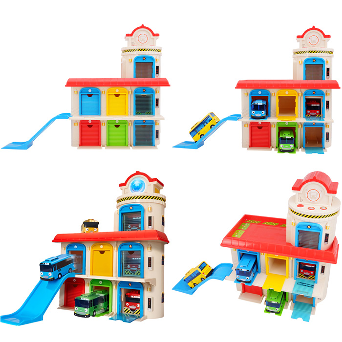 正規品】ちびっこバス タヨ / おしゃべり エレベーター ガレージセット