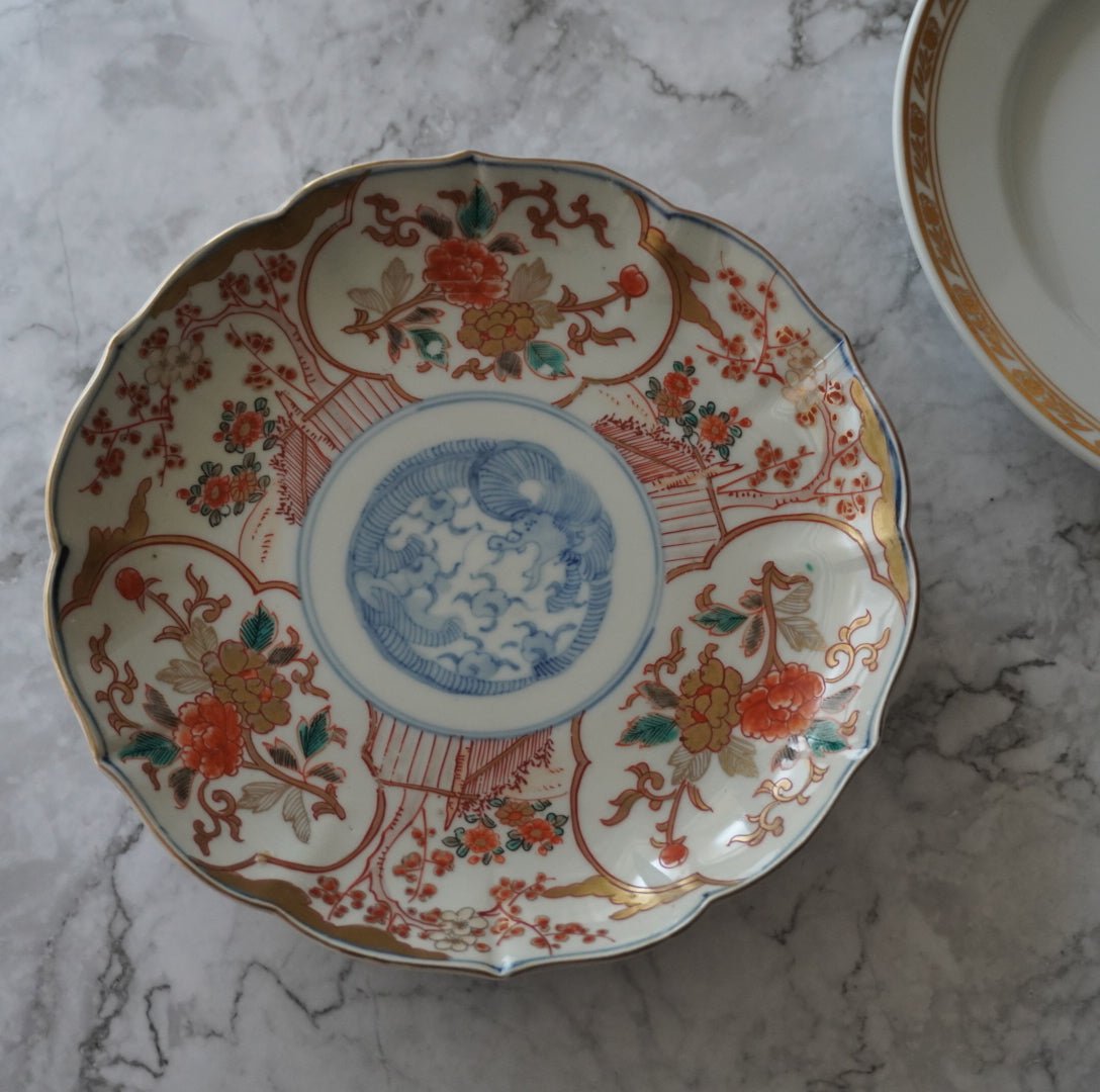 古伊万里 金彩色絵皿 吉祥文 31cm 【公式通販】