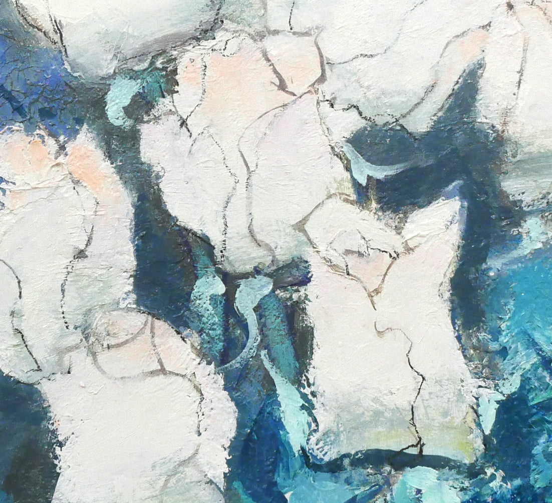 田中亜木男「聚花」油絵・F8号 絵画買取・販売の小竹美術