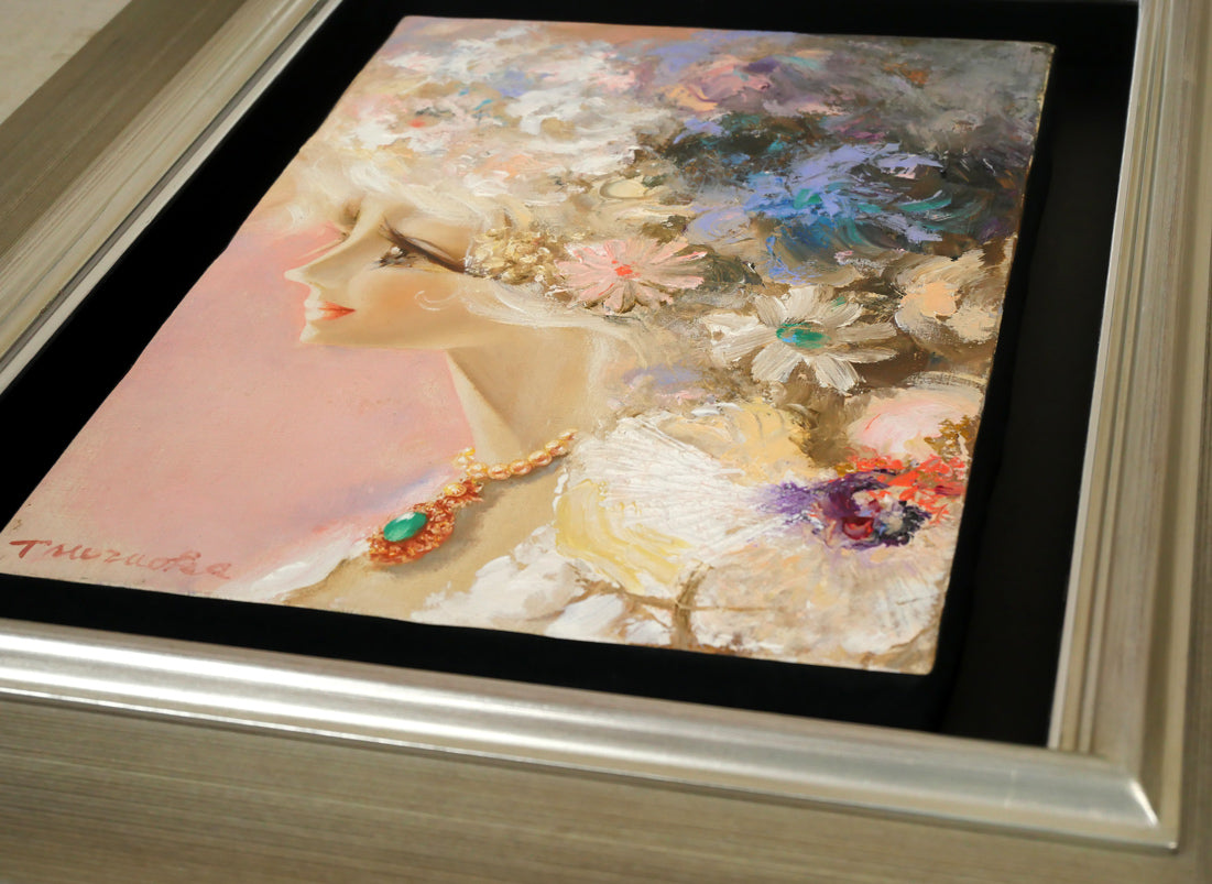 油絵 『焔心浄化』 F4アート 原画 一点物 開運 インテリア 油絵 『焔心