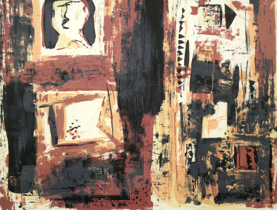 脇田和「窓」リトグラフ 絵画買取・販売の小竹美術