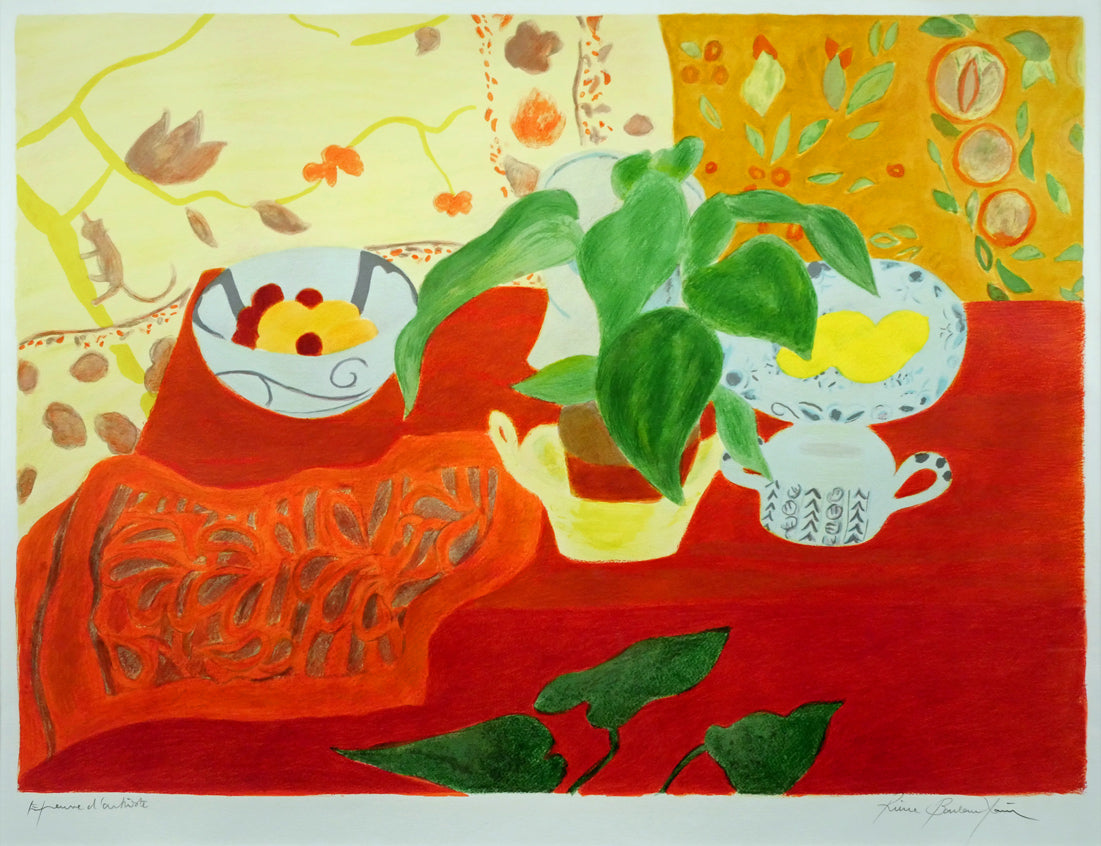 ピエール ボンコンパン（Pierre BONCOMPAIN）「赤いテーブルクロス