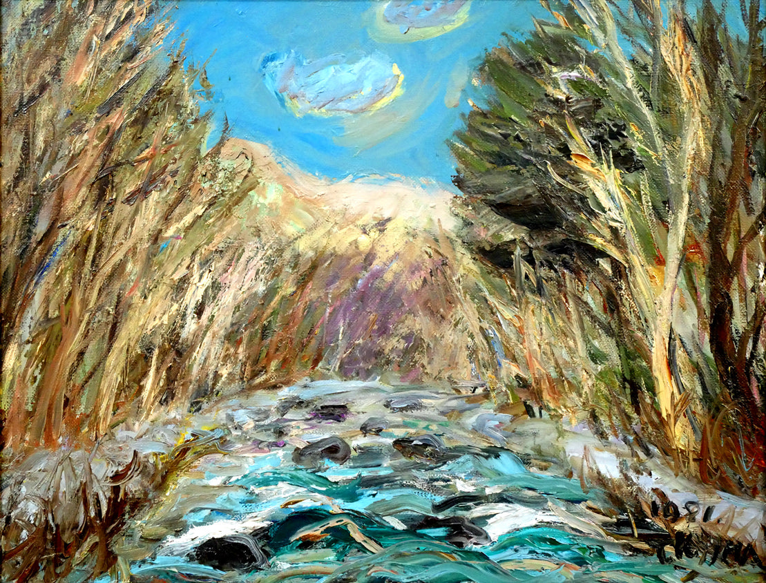 真作】佐藤敬油絵10号 「浜」