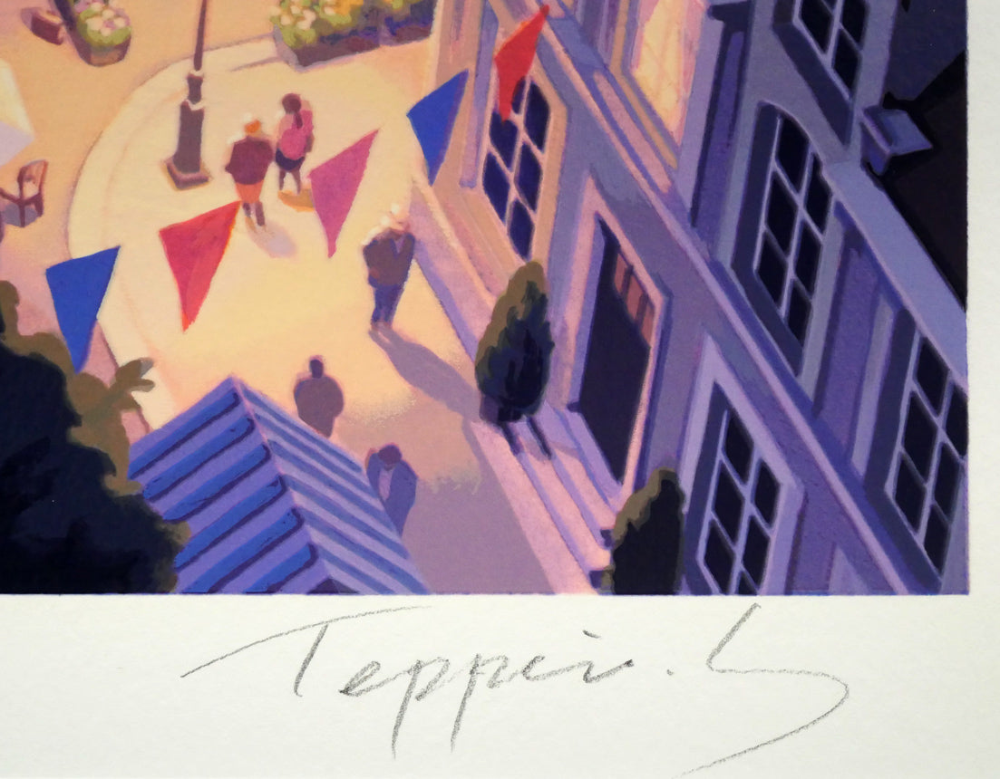 笹倉鉄平「パサージュ デ ルミエール 光の河」シルクスクリーン版画