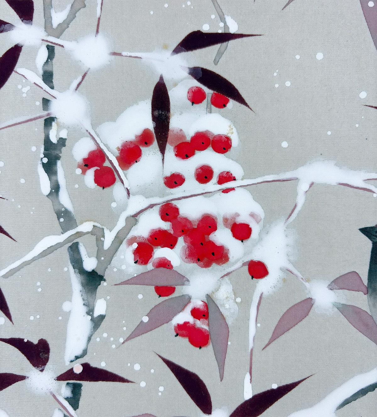 雪中南天｜新・古美術 高美堂（こうびどう）｜掛軸販売・通販・買取