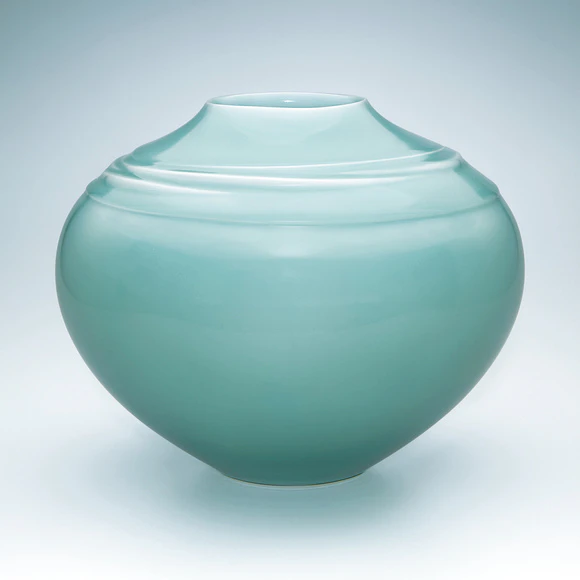 青磁壺(神農 巌)｜ギャラリージャパン