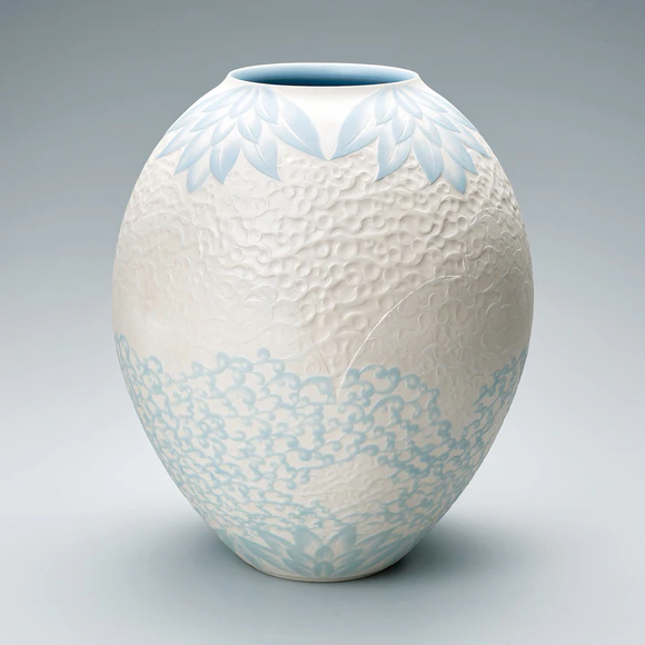 彩刻青磁壺(石橋 裕史)｜ギャラリージャパン