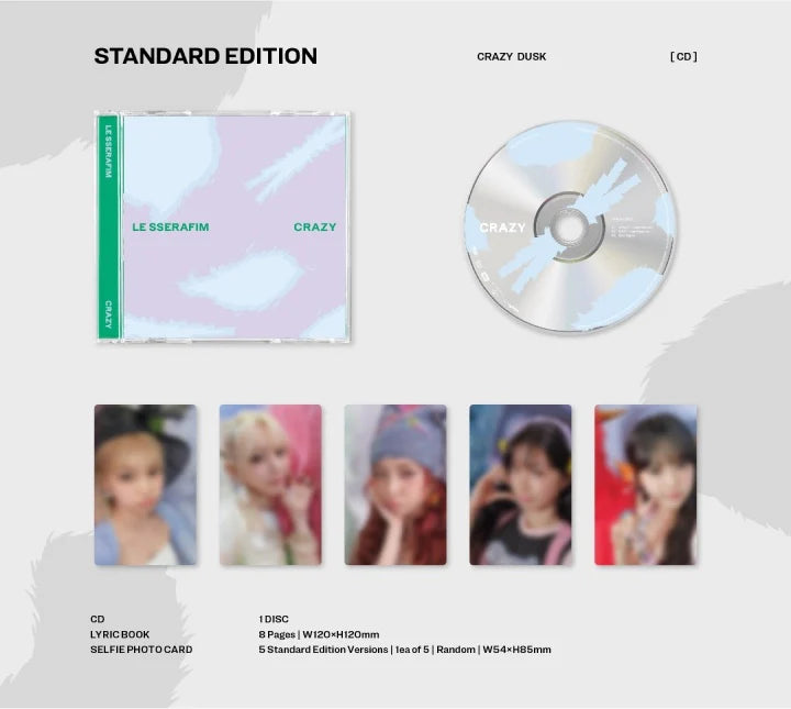 LE SSERAFIM - 3rd Japanese Single 'CRAZY' (Limited Standard