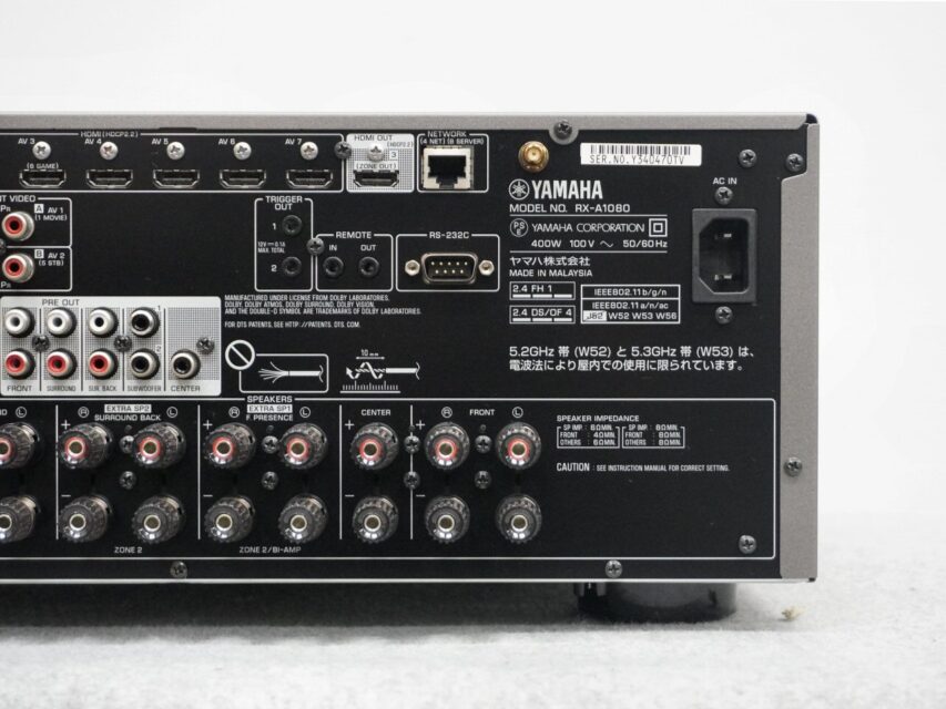 YAMAHA RX-A1080 AVアンプ | [公式] オーディオ機器のクロスオーディオ