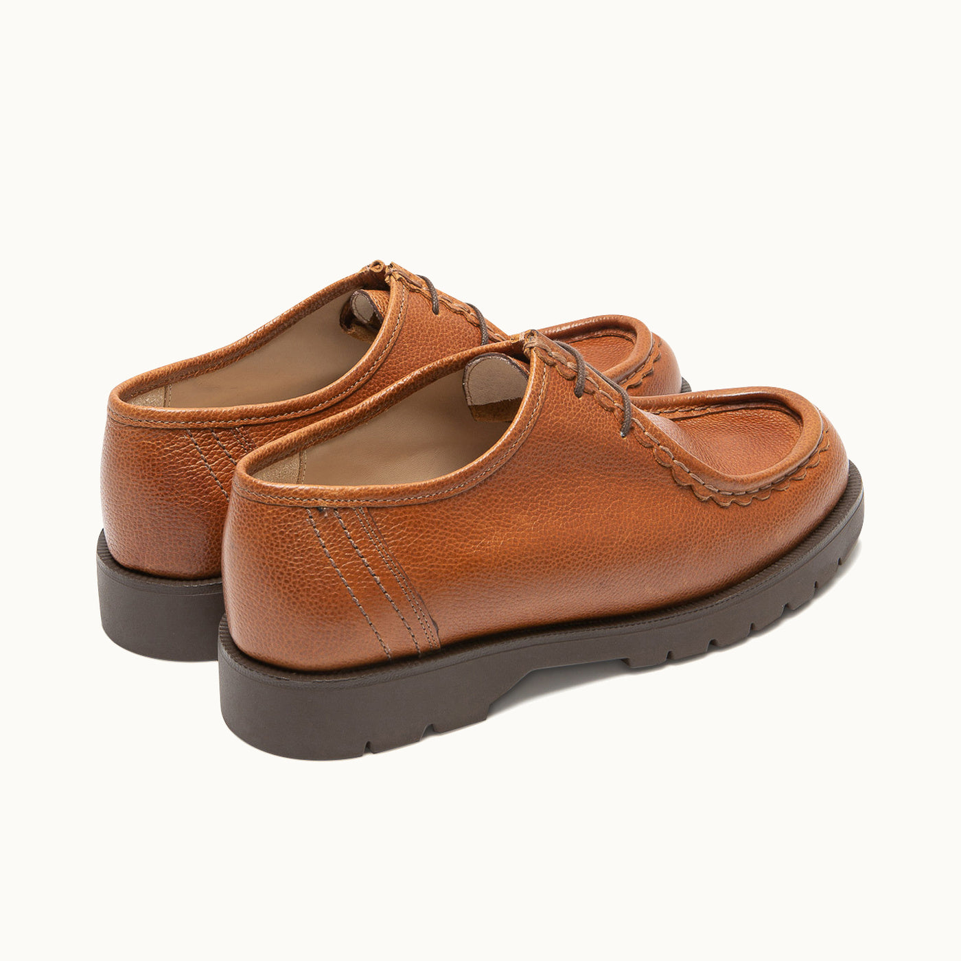 Leather Tyrolean Shoes | PADROR G VGT Cognac – Kleman