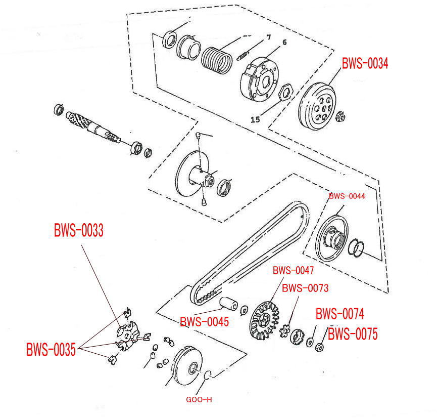 BW'S100 グランドアクシス100 台湾 YAMAHA純正部品 ヤマハ純正部品