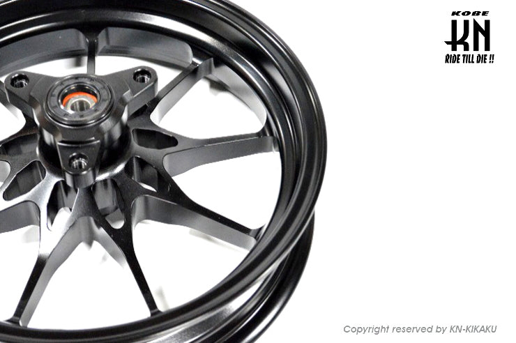 鍛造アルミホイール前後セット【ホンダディオDISK系】ブラック【タイプ