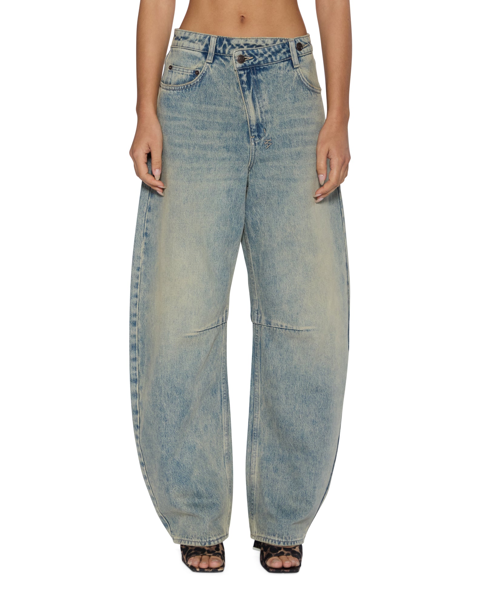 Womens Barrel Jean Folk Barrel Leg Denim Jeans | Ksubi ++