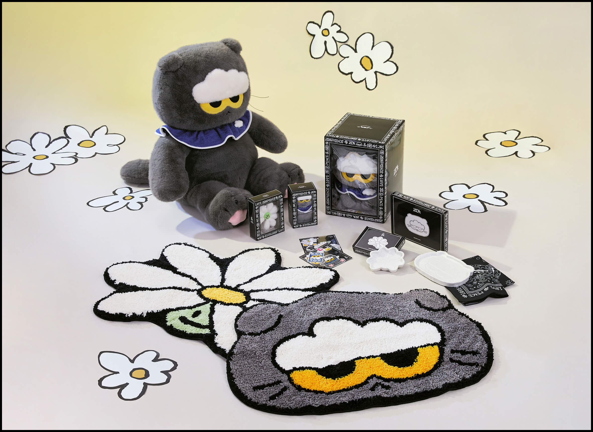 ZO&FRIENDS ポップアップ ZOA ぬいぐるみ ZOAラグ レシート原本 8/25