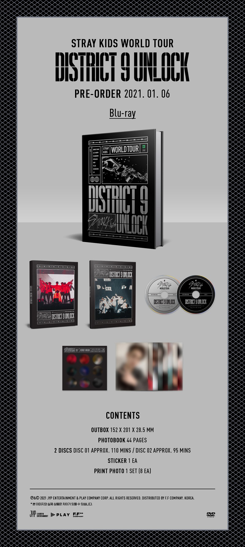 STRAY KIDS DISTRICT 9 UNLOCK WORLD TOUR DVD & BLURAY SET - Kpop USA