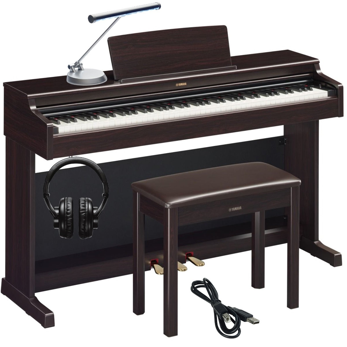 Yamaha Arius YDP-165 Digital Piano - Dark Rosewood COMPLETE HOME