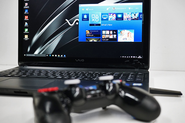 PCに｢DUALSHOCK4 USBワイヤレスアダプター｣をつないで、DUALSHOCK4で