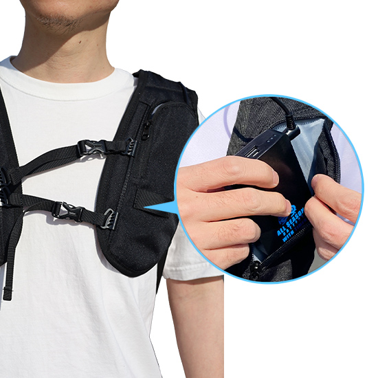 山真 水冷服 アイスマンベスト・プロX ICMPX-BLV-SETバッテリーセット