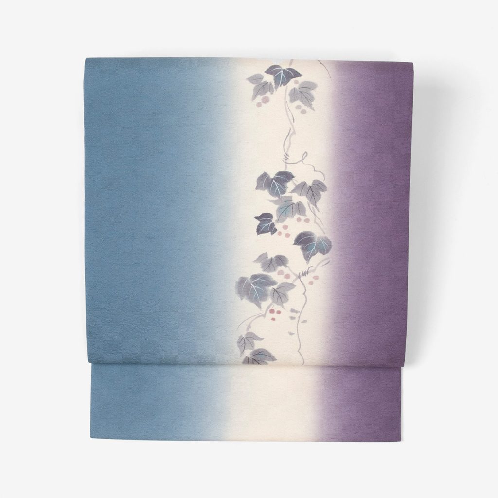 正絹名古屋帯【手描き友禅／引染め 蔦】 - サキガケ