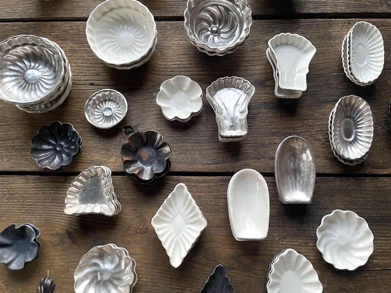 料理を引き立てる松本美弥子さんの銀彩のうつわ | 暮らしとおしゃれの