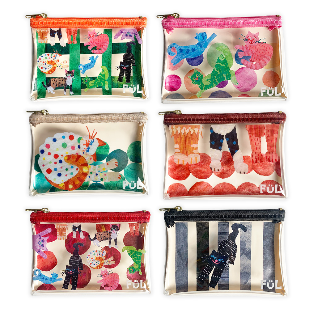 FUL ネコラージュケース ドットgreen - 共栄プラスチック