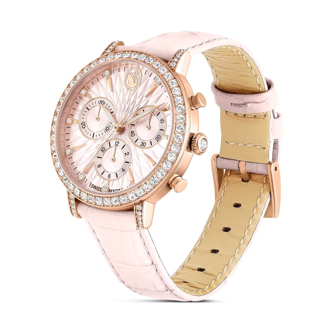 Swarovski Matrix Watch, Rose Gold and White Crystals, 5698300