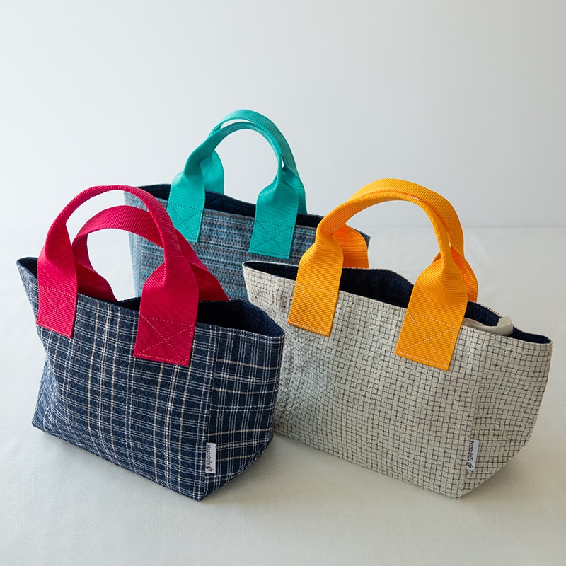 阿波しじら織・カラフルトートバッグ（小） | Lacycle mall