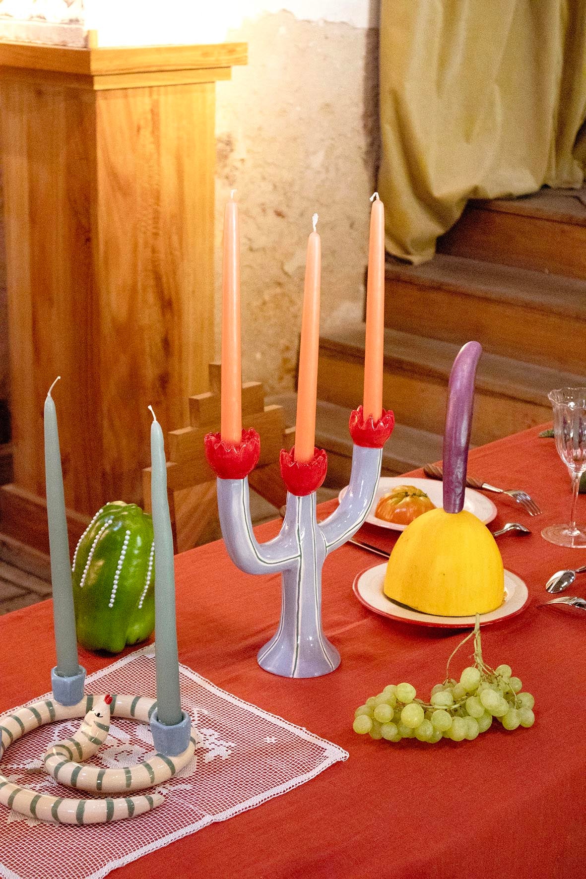 Lilac Tulip Candleholder – Laetitia Rouget