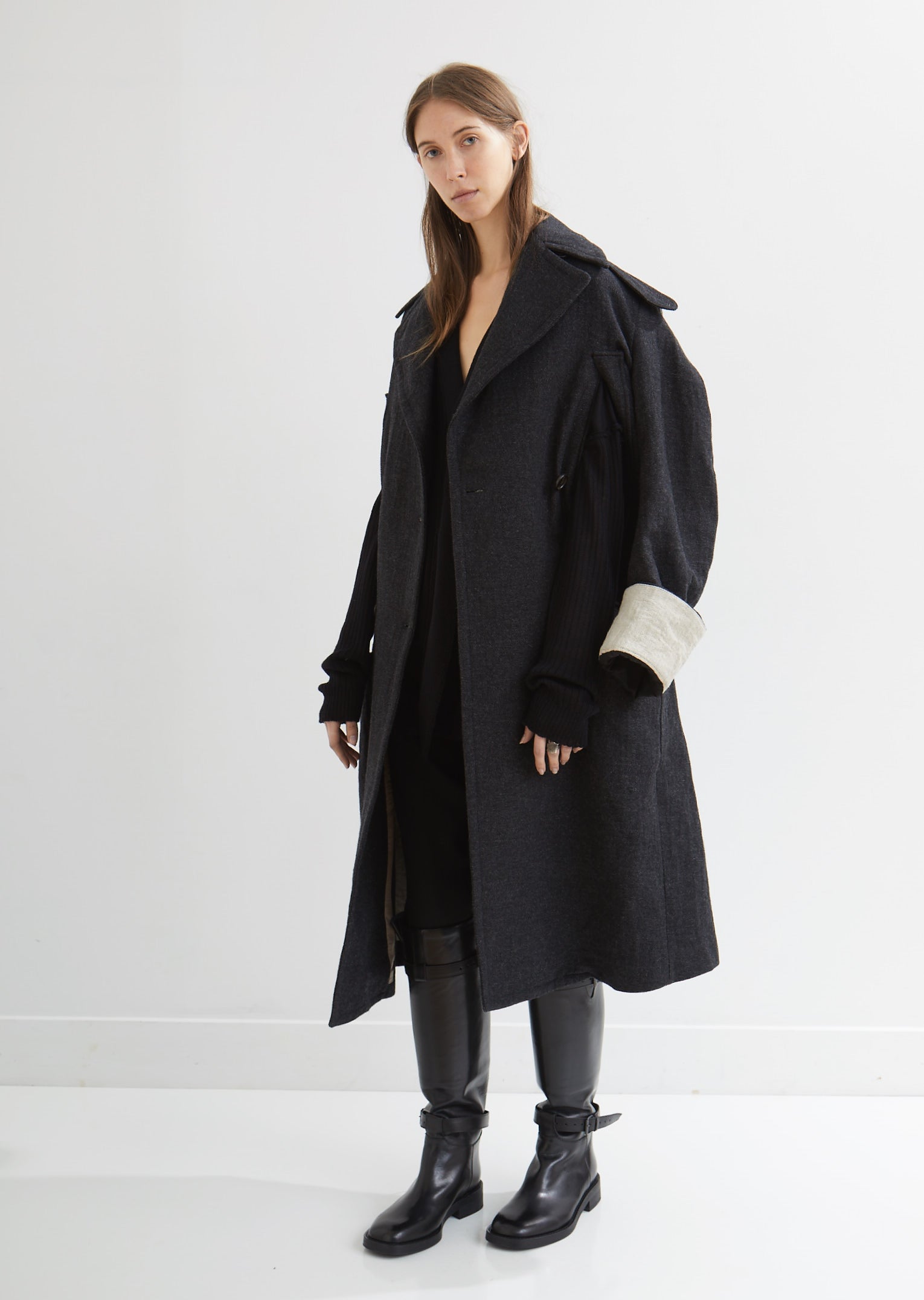 Norse Double Breasted Coat by Ann Demeulemeester– La Garçonne