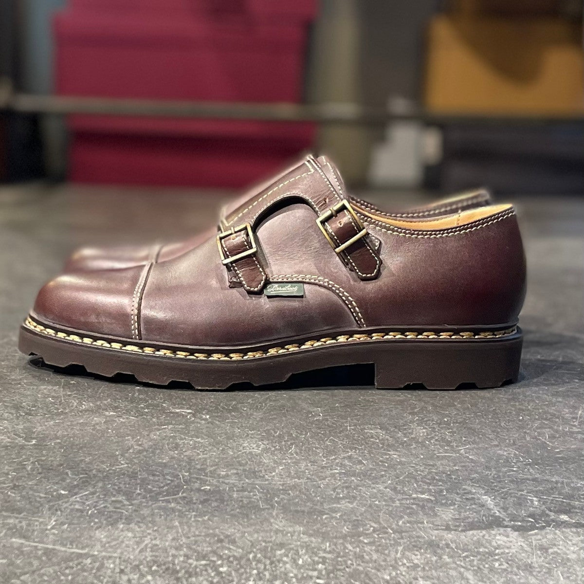 新品未使用【Paraboot】パラブーツ ダブルモンク ウィリアム カーフ
