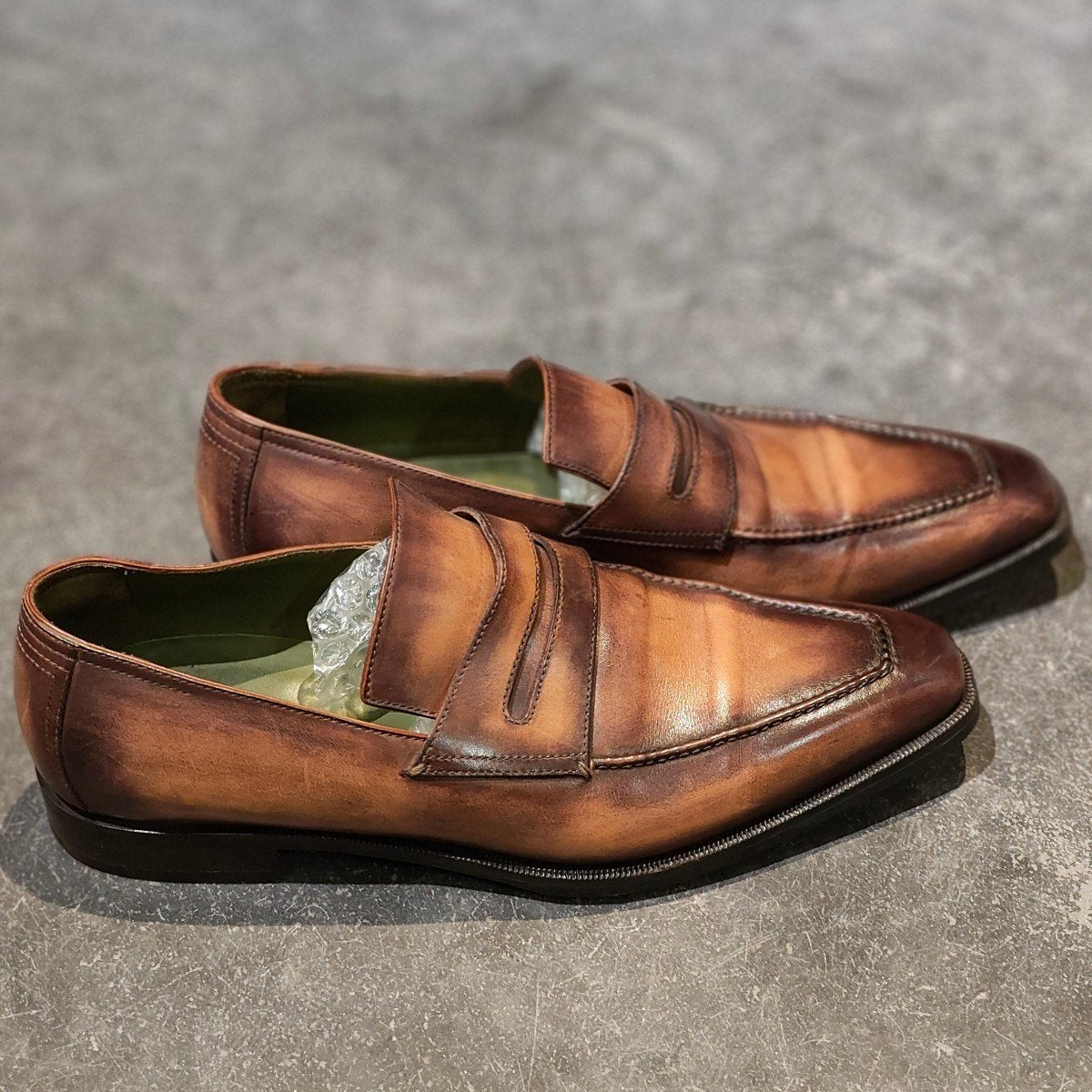 BERLUTI】ベルルッティ 0129アンディ カーフ パティーヌ ブラウン