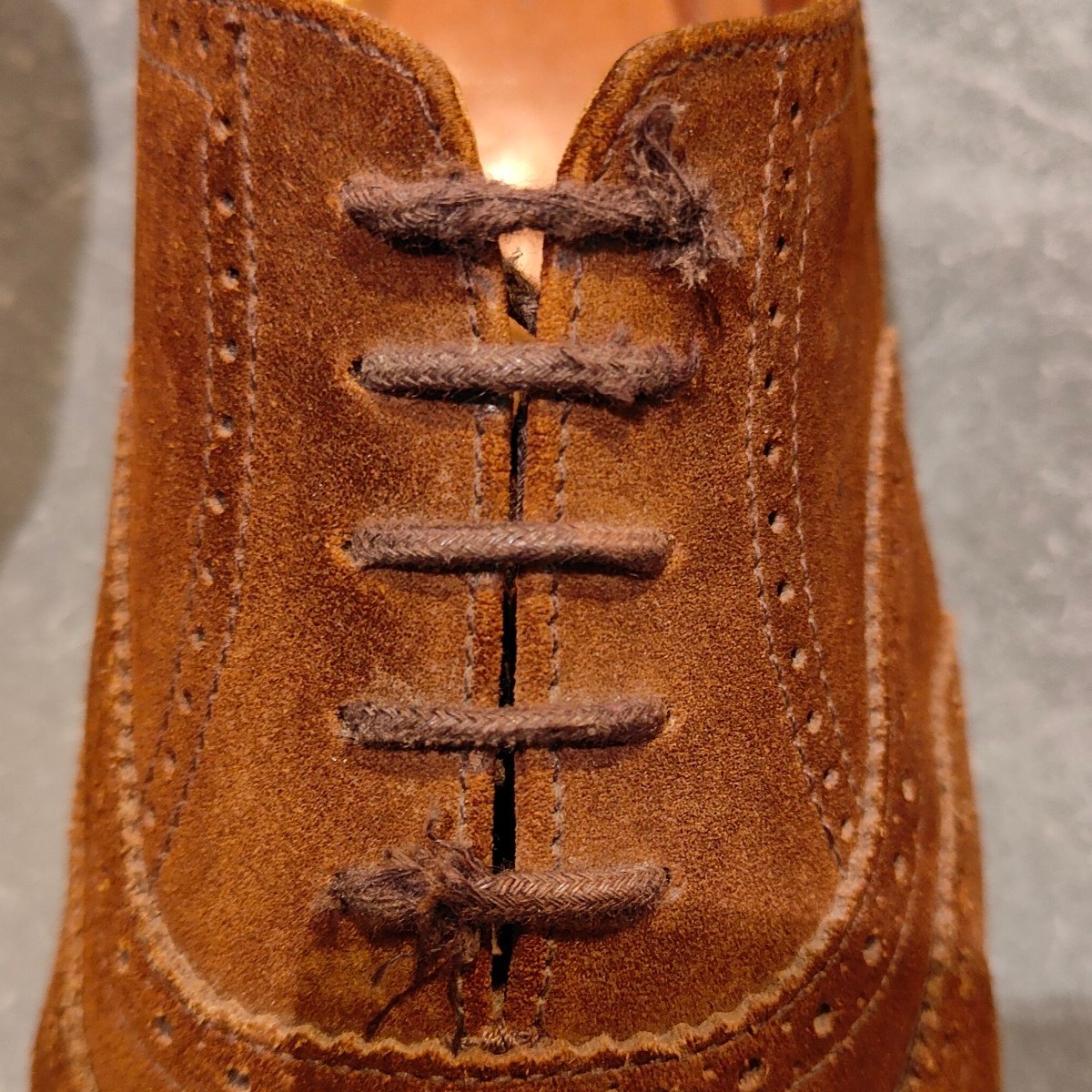 SANDERS】サンダース 4831 ウイングチップ 8212SS スエード ブラウン