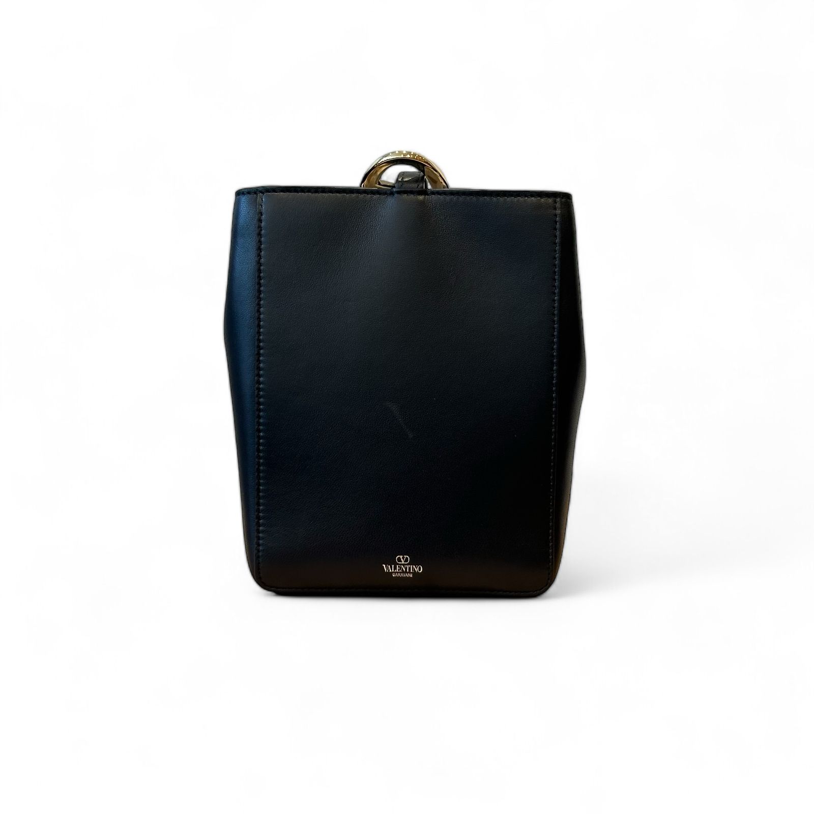 VALENTINO - Vロゴシグネチャー バックル ショルダーバッグ / レザー製