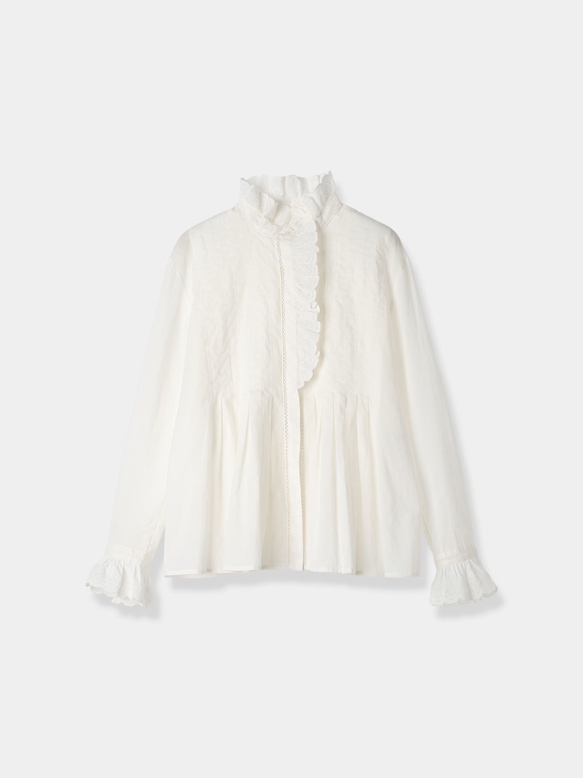 Geometric Lace Blouse – L'AUBE BLANC