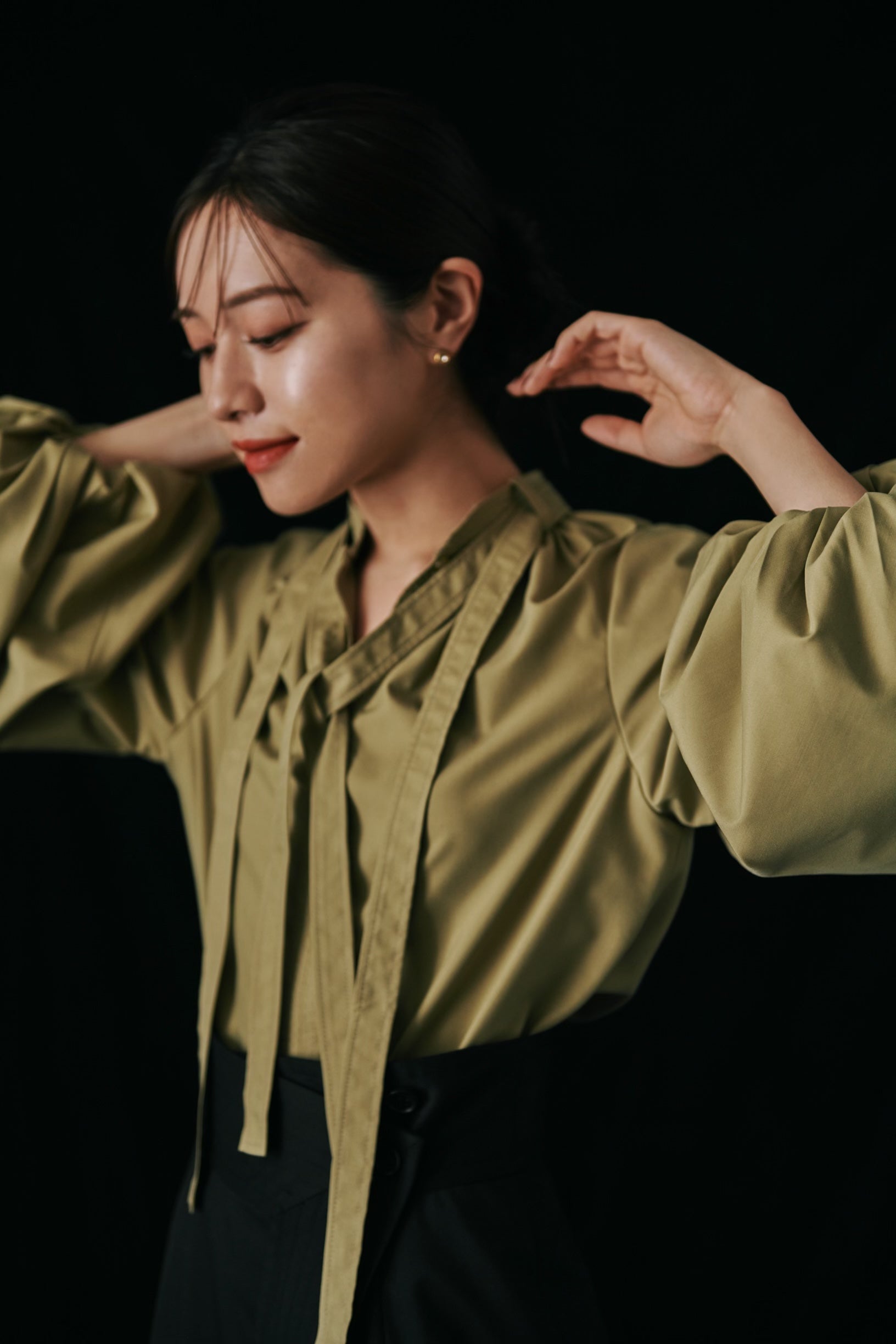 Double tie Blouse – L'AUBE BLANC