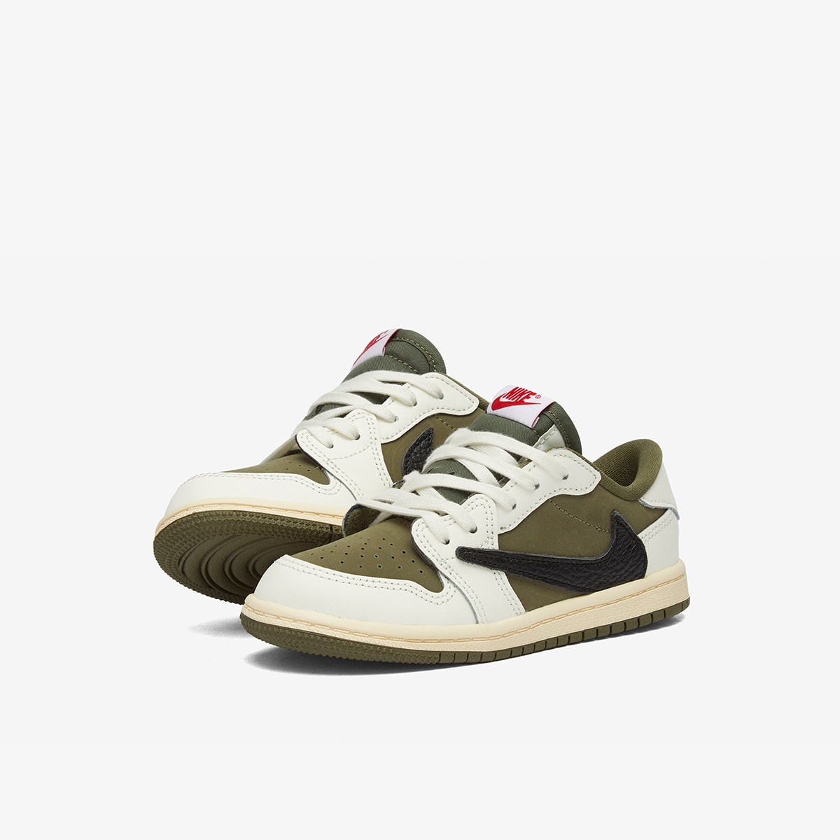 Air Jordan x Travis Scott 1 Low OG SP (TD) Sneaker (Olive, Black