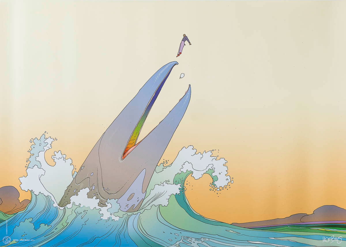 Moebius Art Print : Le Monde d'Edena - Good Whale
