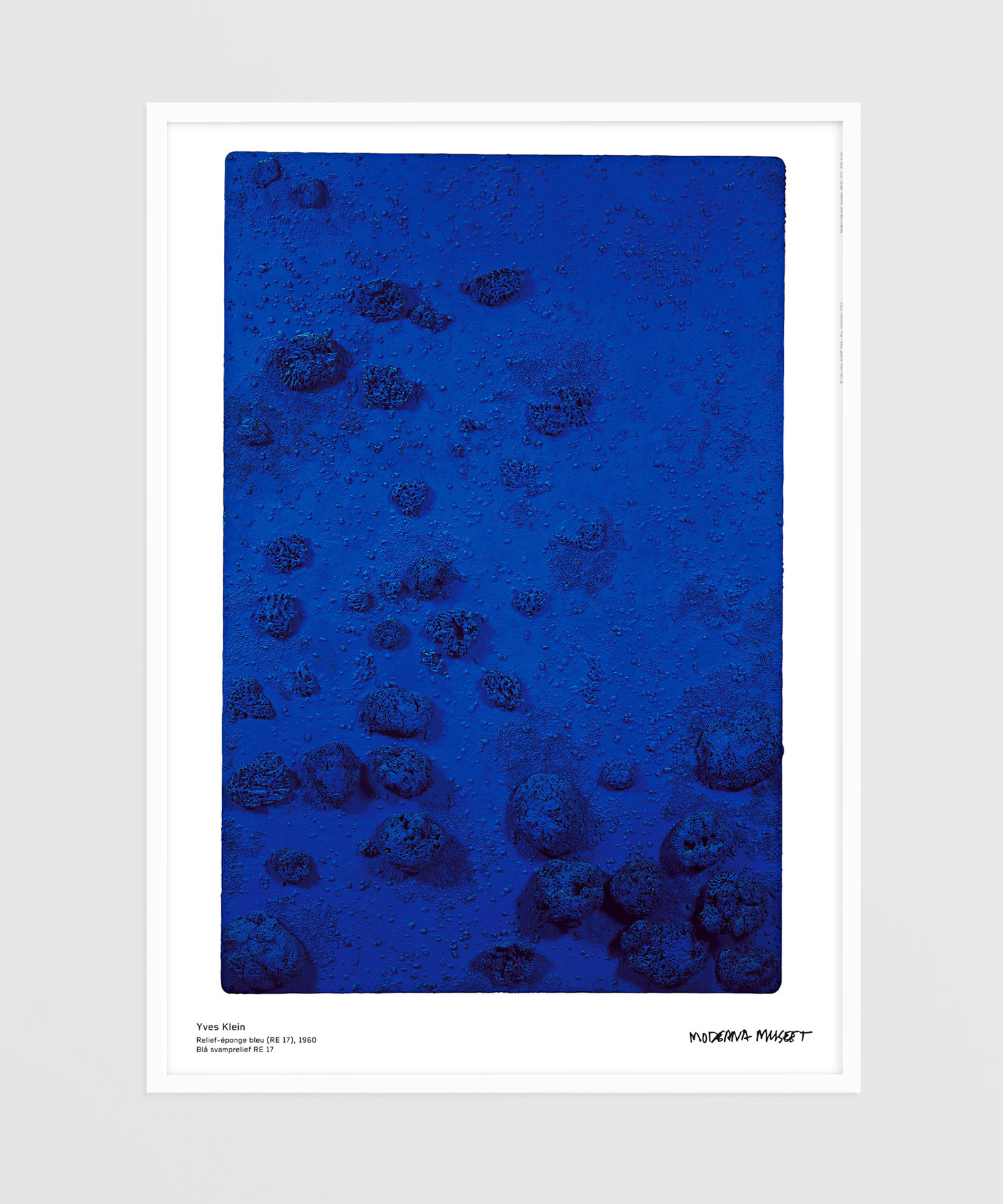 Relief éponge-Blue – イヴ・クライン - LEBENSFARBE レベンスファルベ