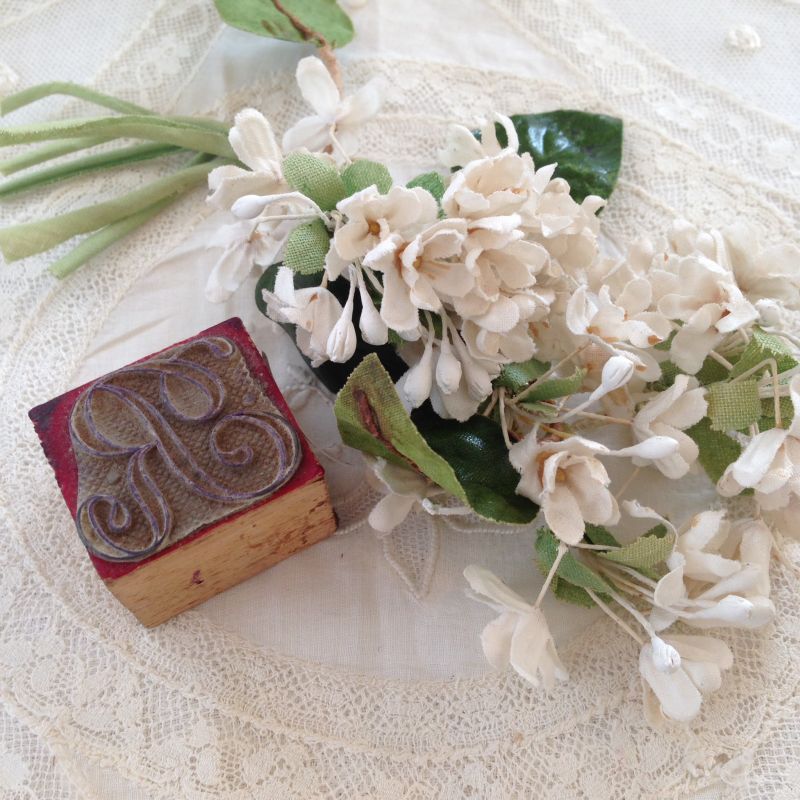 フランス モノグラム イニシャル スタンプ R mercerie・手芸用品