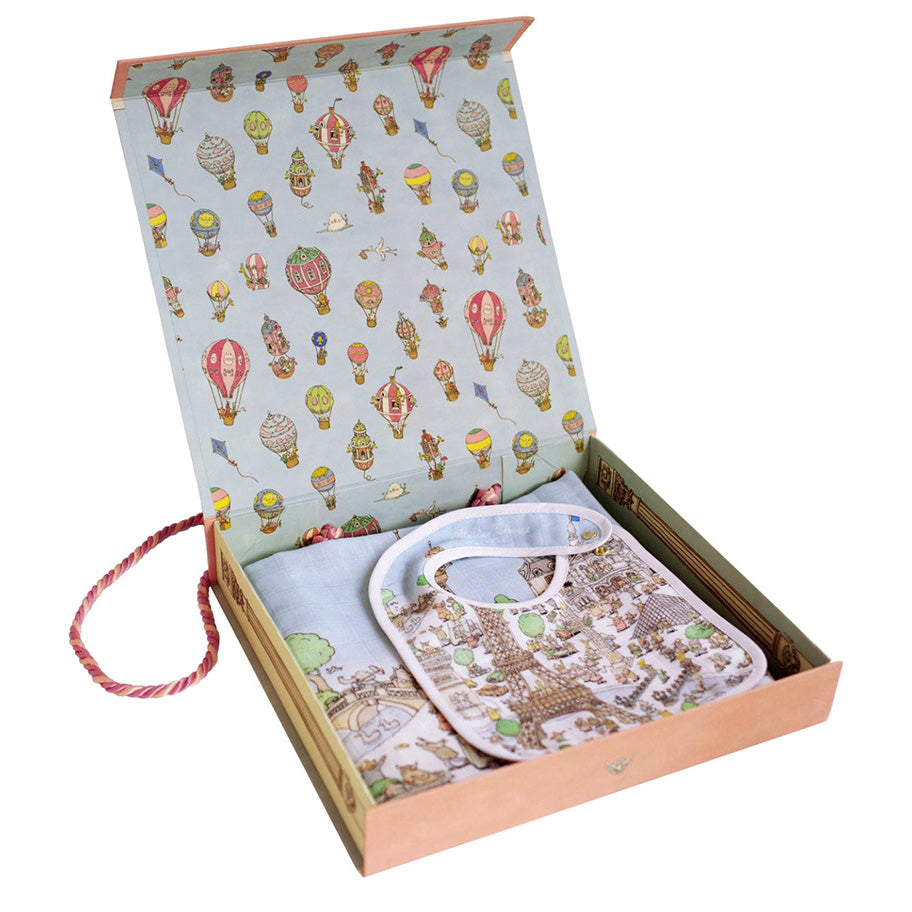 カルーゼル・ピンク] ギフトBOX入りセット(毛布1枚) / アトリエシュー