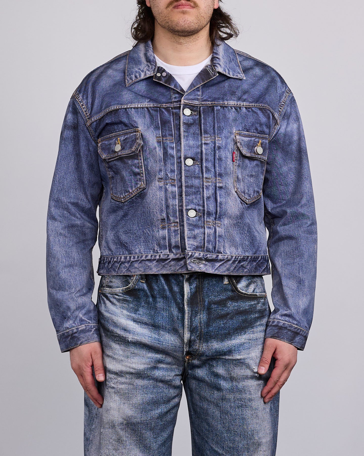 Junya Watanabe MAN Levi's Inkjet BerBerJin Jacket Indigo – LESS 17