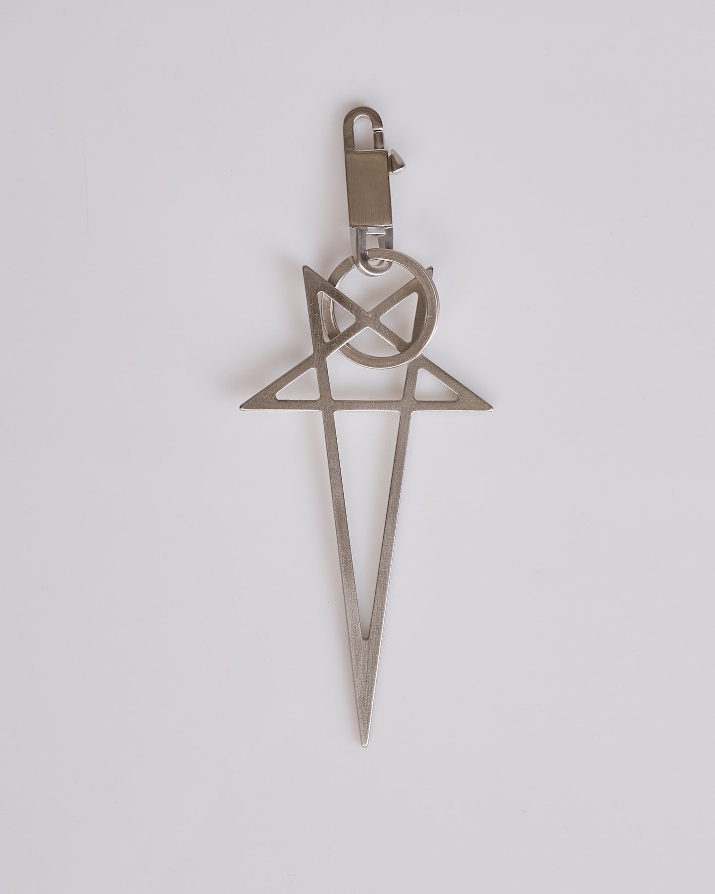 Rick Owens Big Pentagram Keychain Palladio – LESS 17