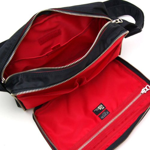 ポーターエルファイン スクエアショルダーバッグ – 裏地が赤！ポーター