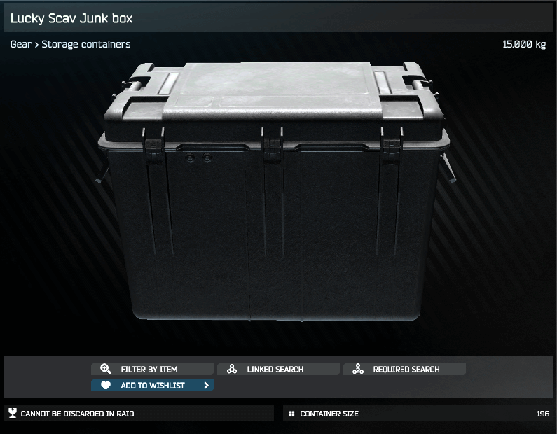 タルコフ】Lucky Scav Junk boxの入手方法と収納アイテム【Escape from