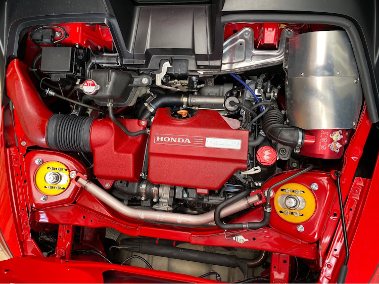 S660の塗装DIY・結晶塗装・エンジンカバー塗装に関するカスタム事例