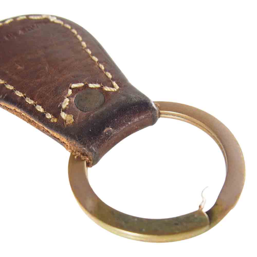 RRL ダブルアールエル レザー キーリング キーホルダー ブラウン系