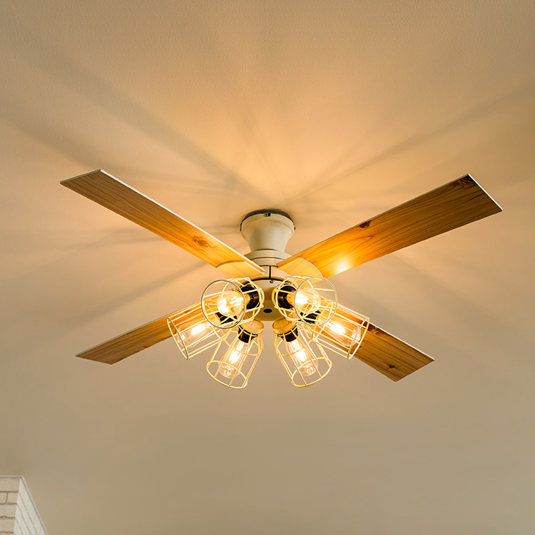 Modern Collection シーリングファン フィラメントLED 6灯 JE-CF048