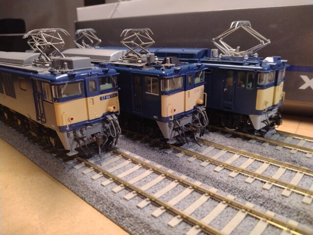 HOゲージ EF64 0番台と1000番台 : クローゼットの中の鉄道模型